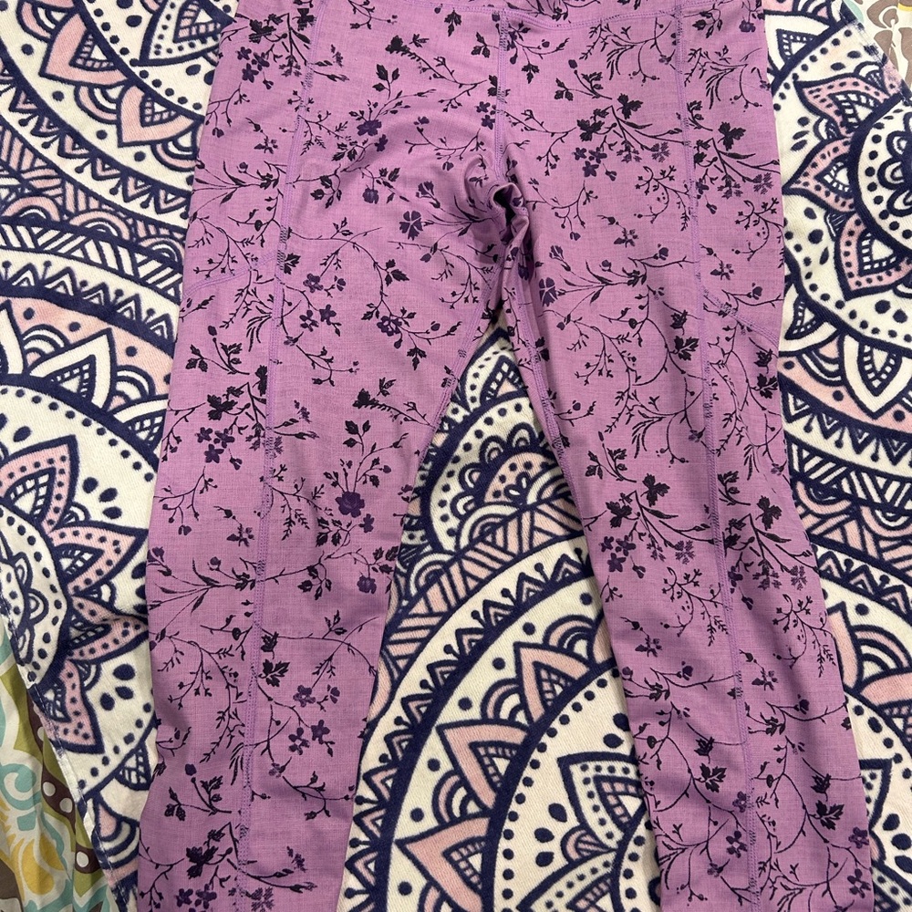 KIAVA Women’s Leggings in Purple Floral